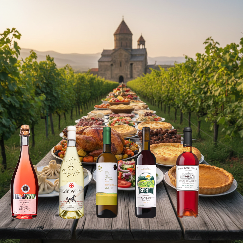 Thanksgving Wines from a Georgian Supra
