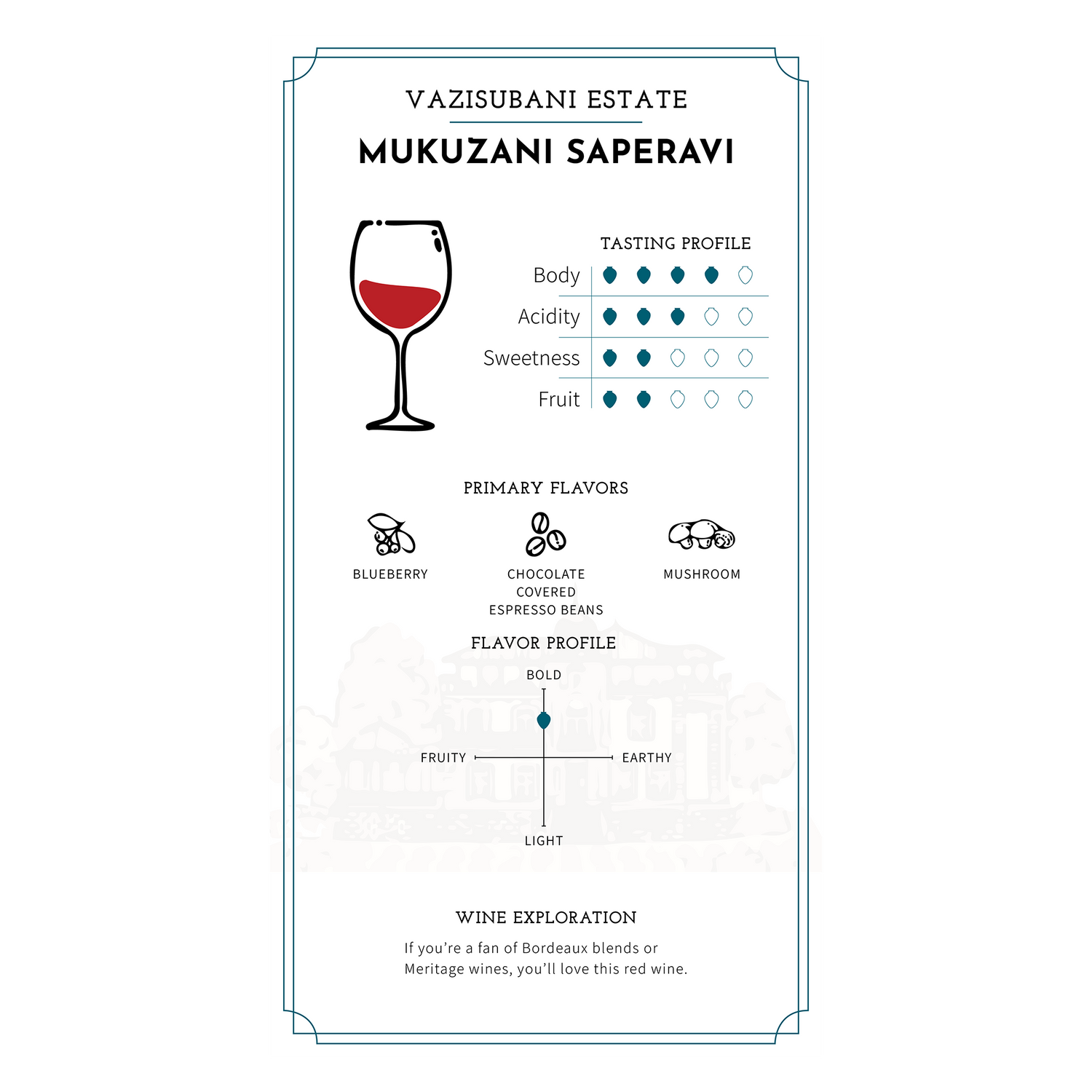 Vazisubani Estate - Estate Collection - Mukuzani Saperavi 2021