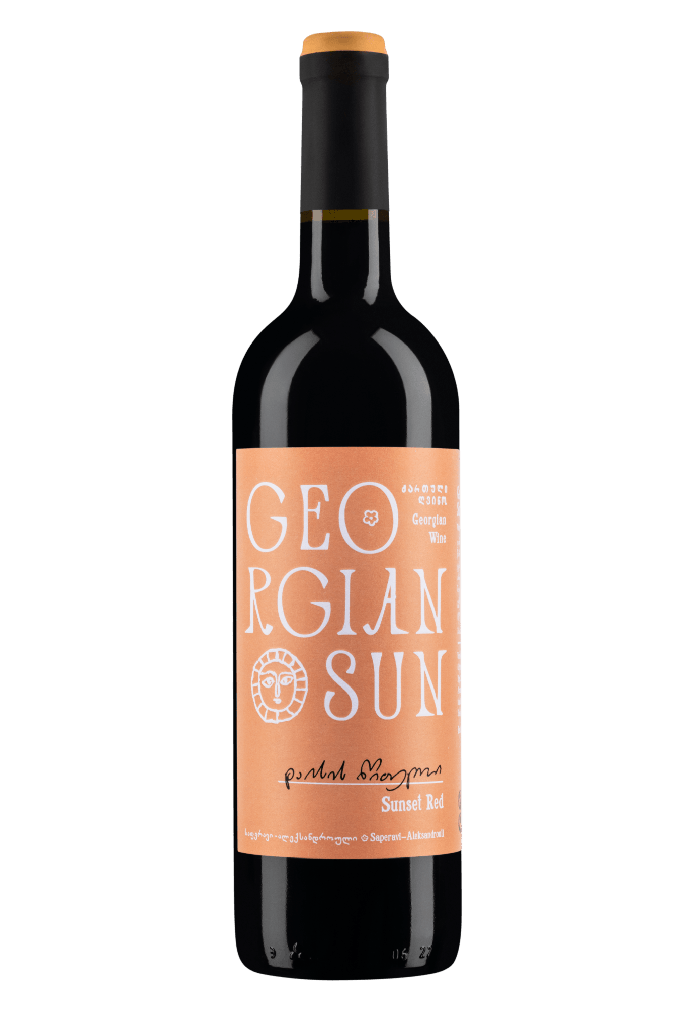 Georgian Sun 'SUNSET RED' Saperavi-Aleksandrouli 2023 – Ghvinos Wines