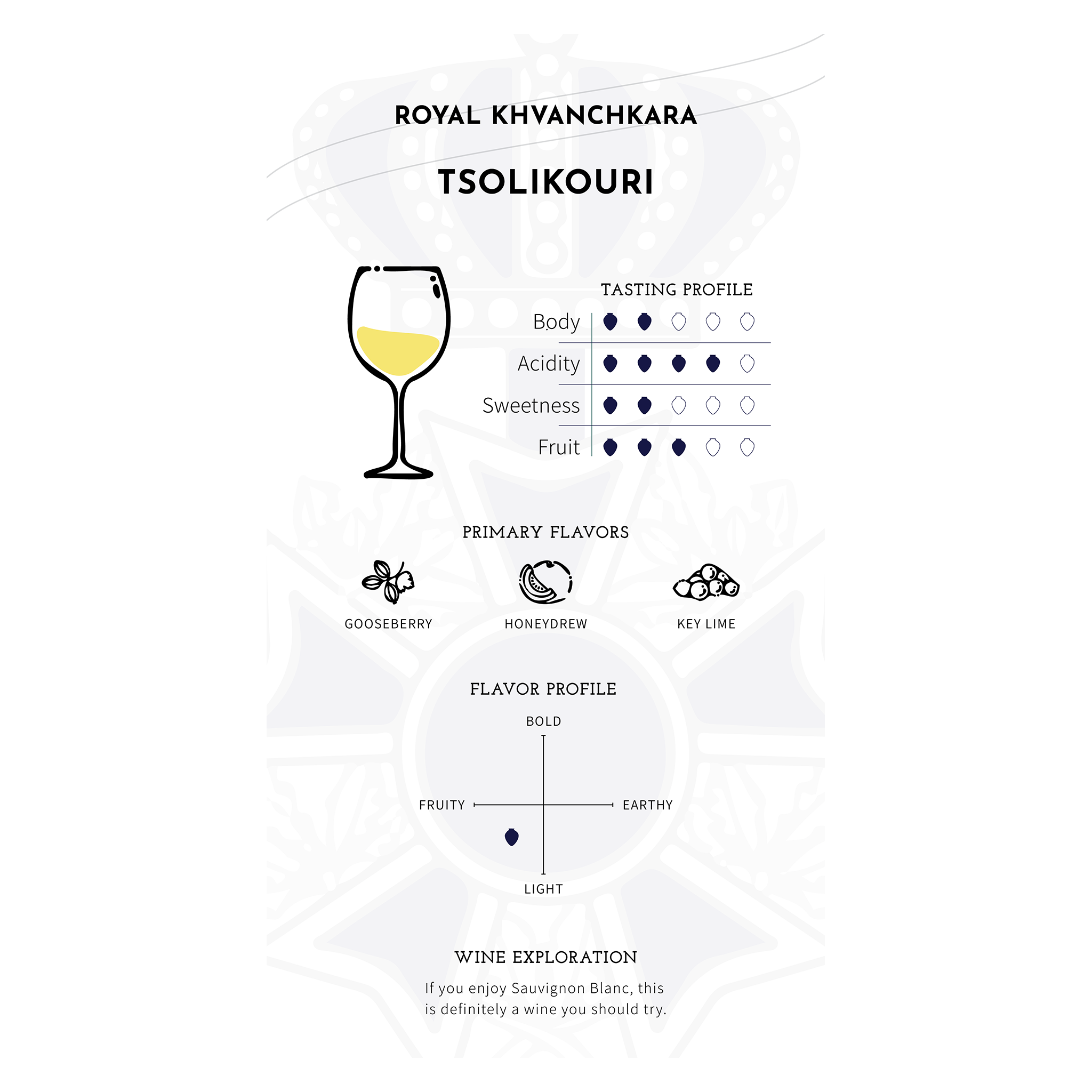 Royal Khvanchkara - Tsolikouri 2021 - Dry Amber Wine
