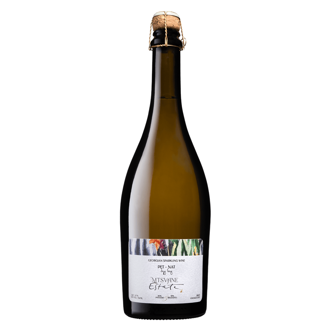Mtsvane Estate Georgian Sparkling - Pet - Nat Mtsvane &amp; Rkatsiteli 2021 - Ghvinos Wines