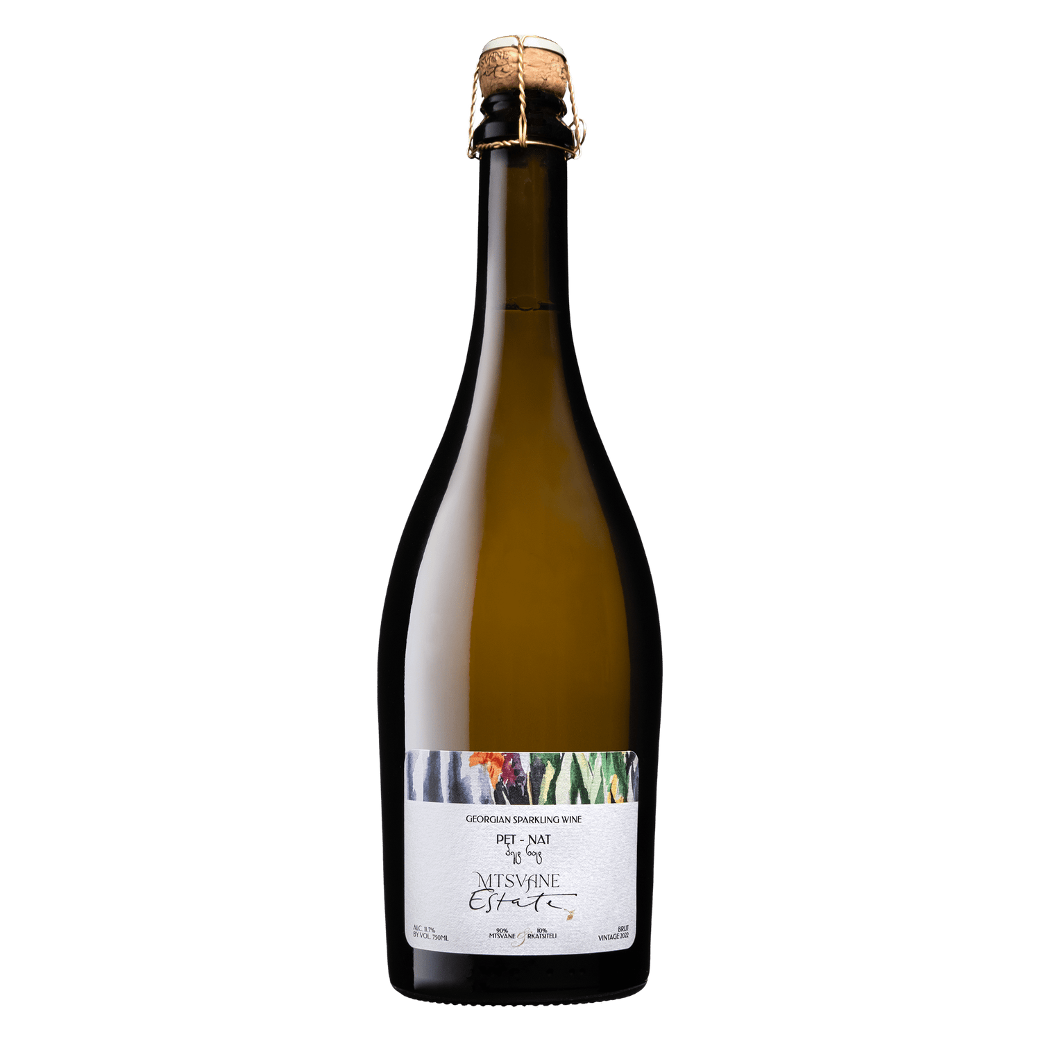 Mtsvane Estate Georgian Sparkling - Pet - Nat Mtsvane &amp; Rkatsiteli 2021 - Ghvinos Wines