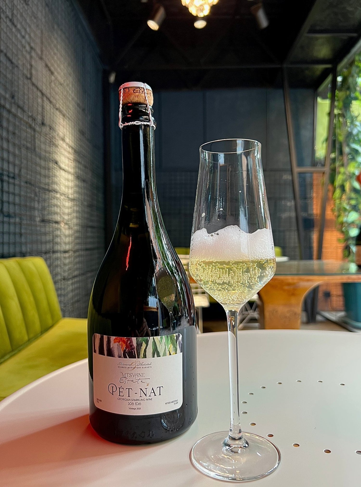 Mtsvane Estate Georgian Sparkling - Pet - Nat Mtsvane &amp; Rkatsiteli 2021 - Ghvinos Wines