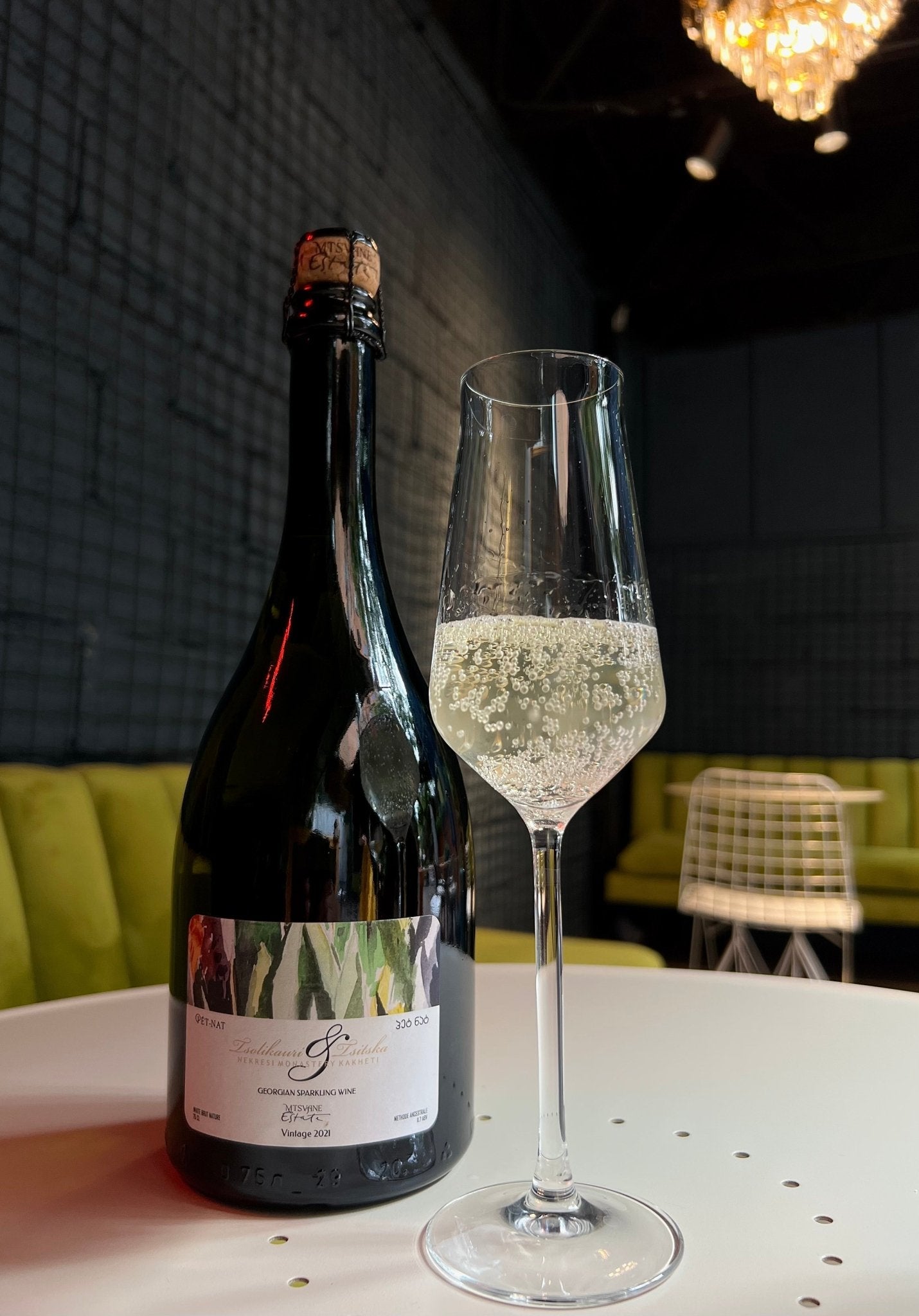 Mtsvane Estate Georgian Sparkling - Pet - Nat Tsolikouri Tsitska 2023 - Ghvinos Wines
